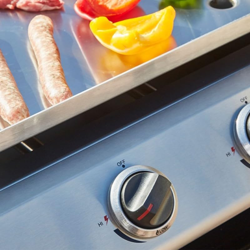Cooking Box - Plancha gaz Cadix 2 feux - 45,5x36cm inox, tiroir graisse, 6 convives, 6,3 kW - FBT6524/01