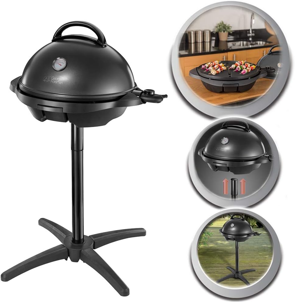 jardinite - Barbecue 2 en 1 - 44,5cm - Électrique, grill avec bac à graisse, 2400W, 22460-56