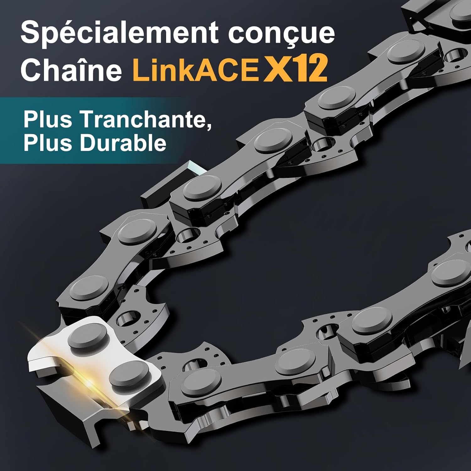 PowerCut - X13 série - tronçonneuse 12 pouces - 2x4000mAh, brushless 1800W PowerCut X13