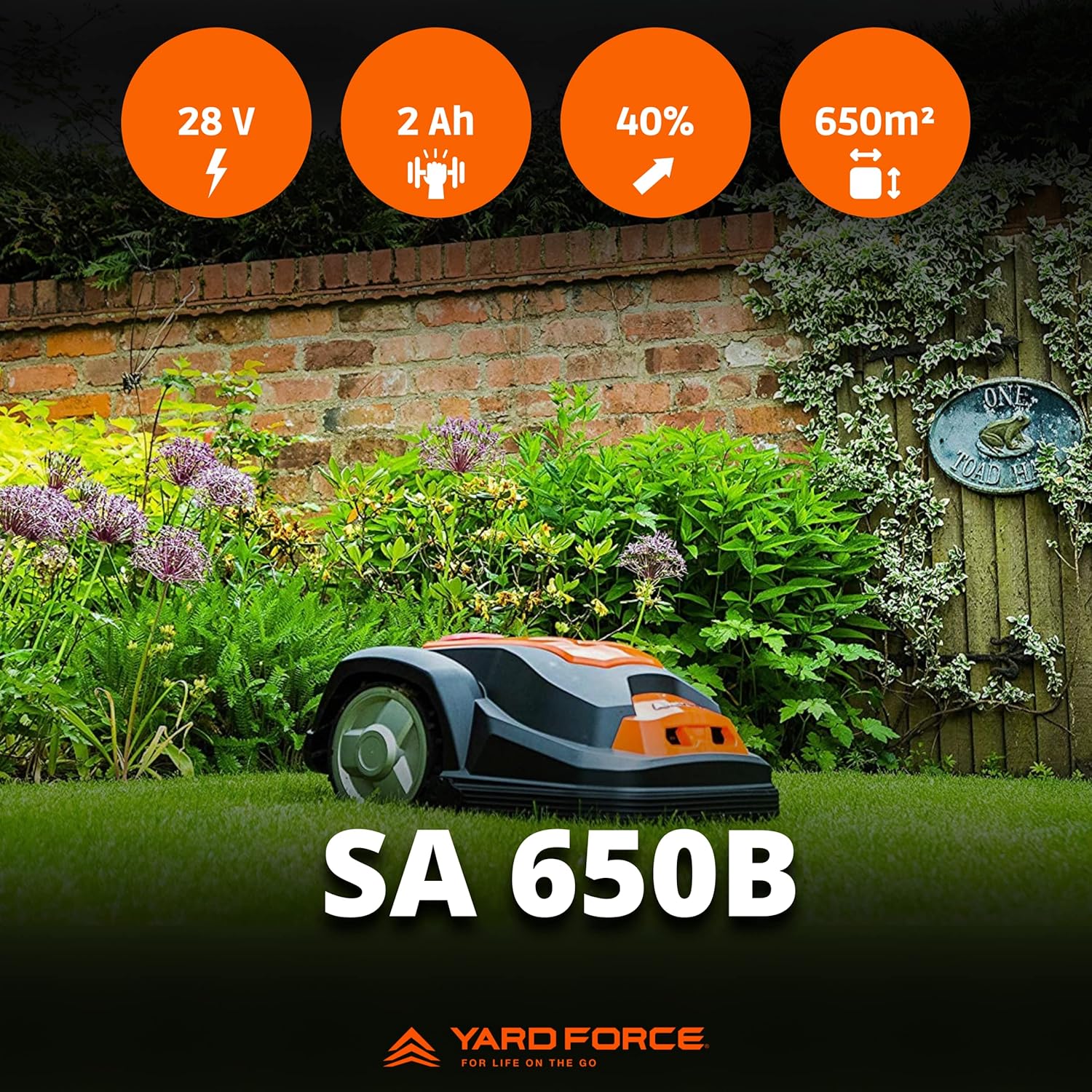 jardinite - SA650B Série - 650m² - Capteurs obstacles et soulèvement