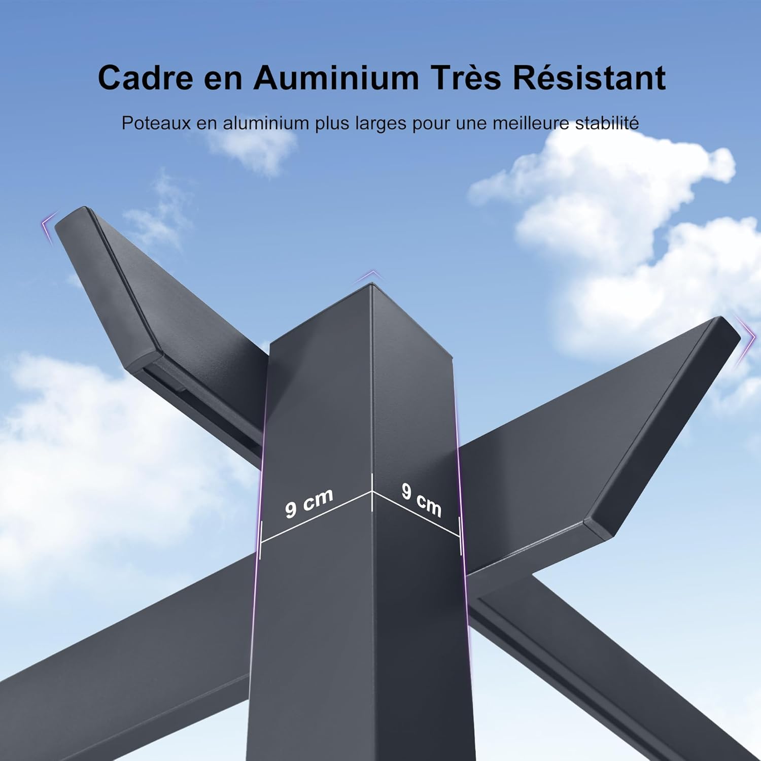 jardinite - Pergola aluminium série - 4x3m - toit rétractable, imperméable, gris