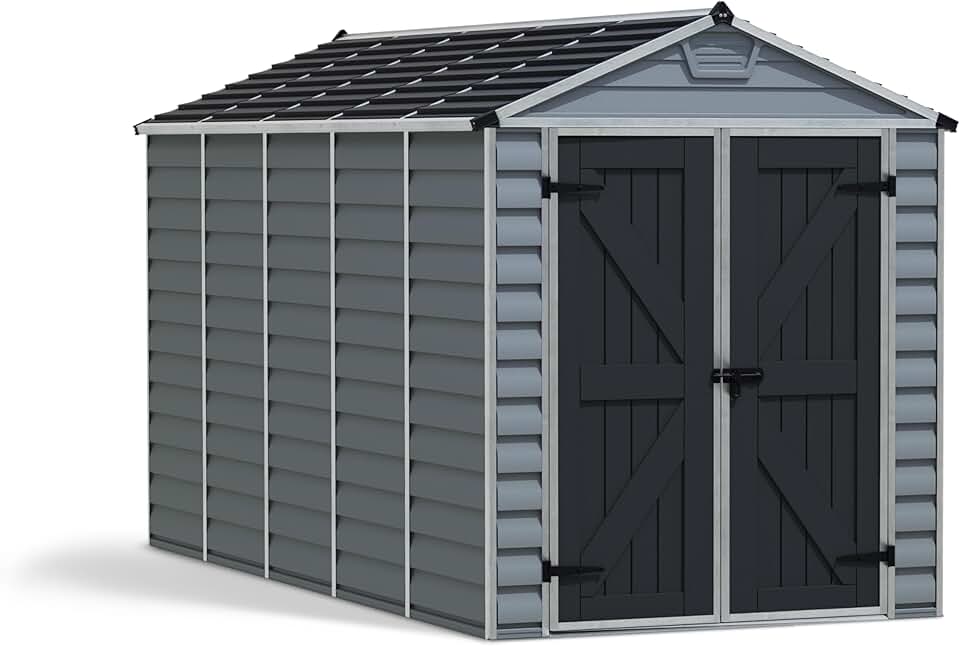 jardinite - jardinite - 7m² - aluminium, polycarbonate gris