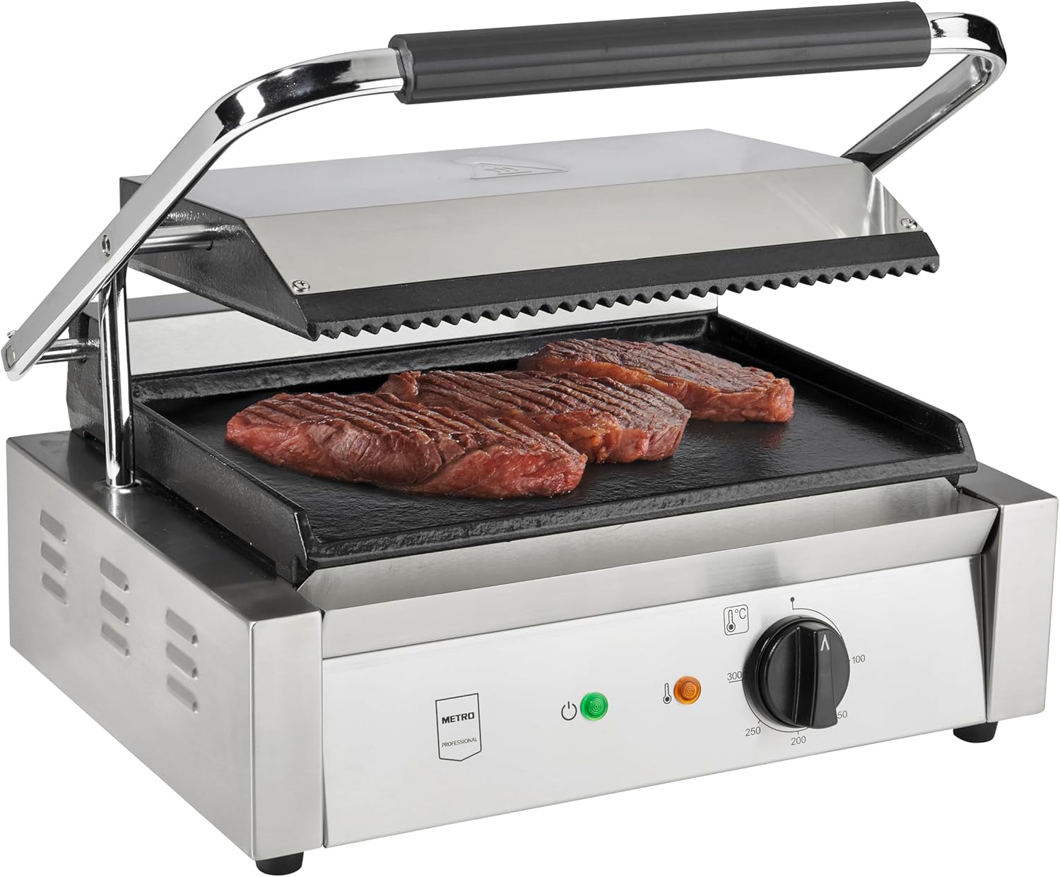 METRO - grill panini GPG1202 - 43x36x20cm - inox, 300°C, 45/h, GPG1202