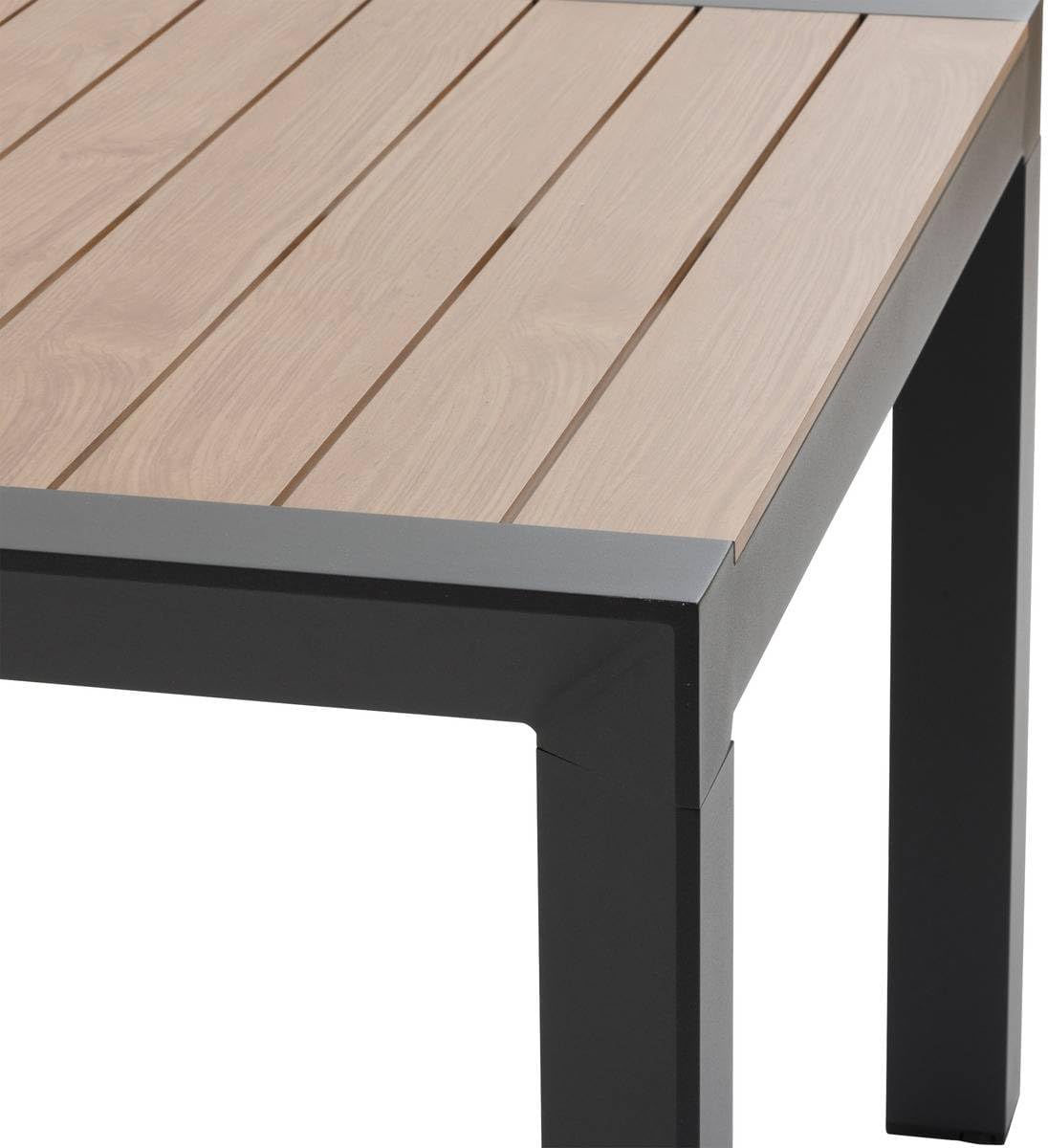 jardinite - Évasion Honey et Graphite - 8 places - aluminium et effet bois