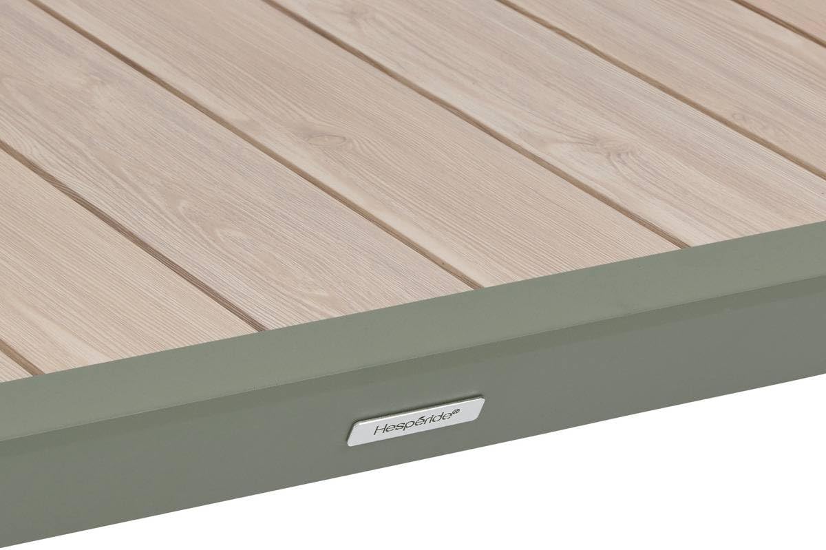 jardinite - Table Evasion 6 places - 180x90 cm - alu beige lin/laurier