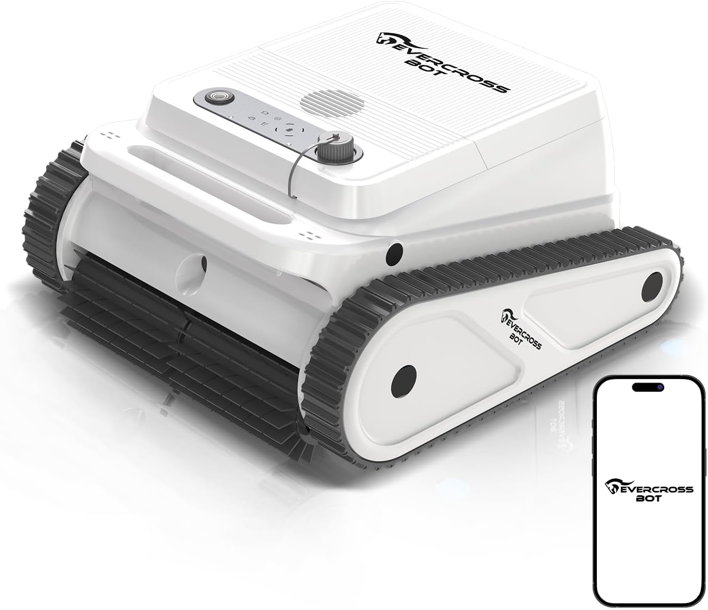 Robot piscine - U8 - autonomie 120min, contrôle app, 200㎡, sans fil