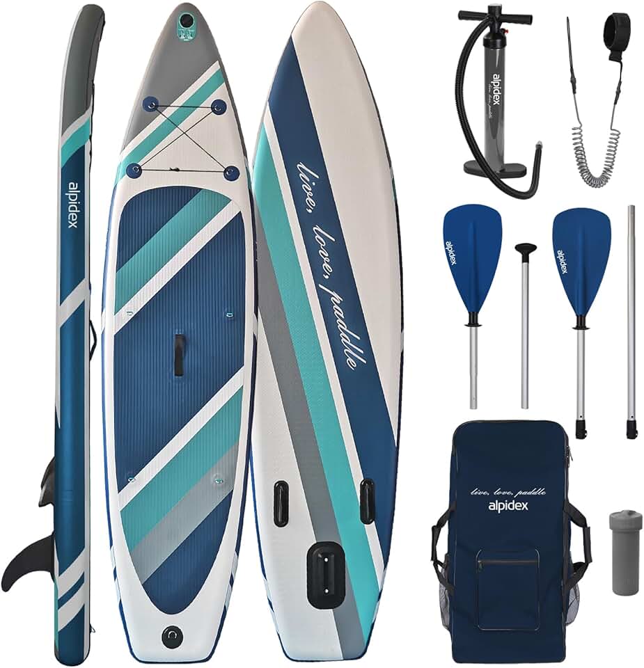 jardinite - Stand Up Paddle Board - 320x76x15 cm - gonflable, kit complet, 200 kg