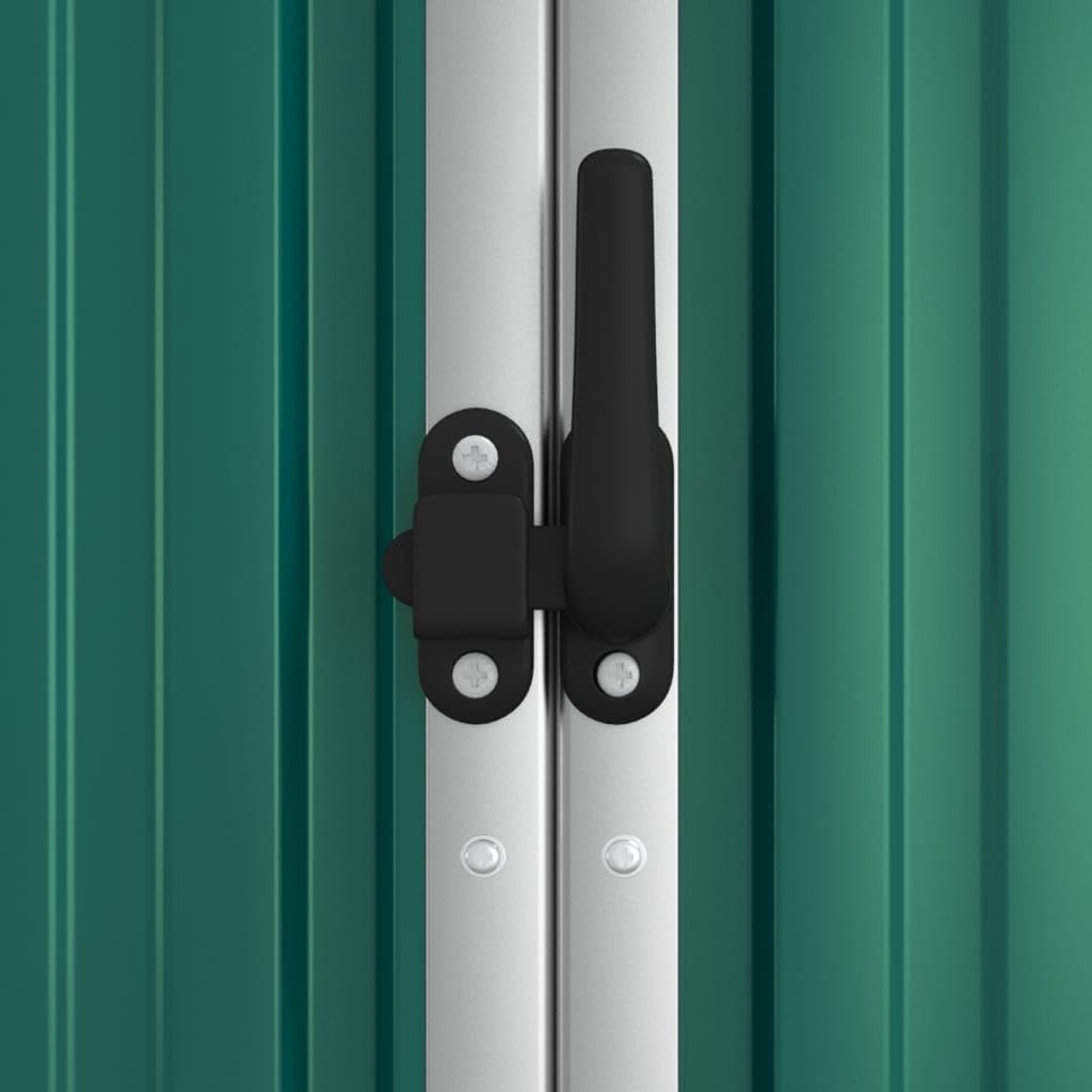 jardinite Abri à Outils de Jardin Vert 161x89x161 cm Acier galvanisé, Maison & Jardin, Pelouses & Jardins, Vie en extérieur, Structures extérieures, Cabanes & abris de Jardin, Vert, (Poids 29.62KG)