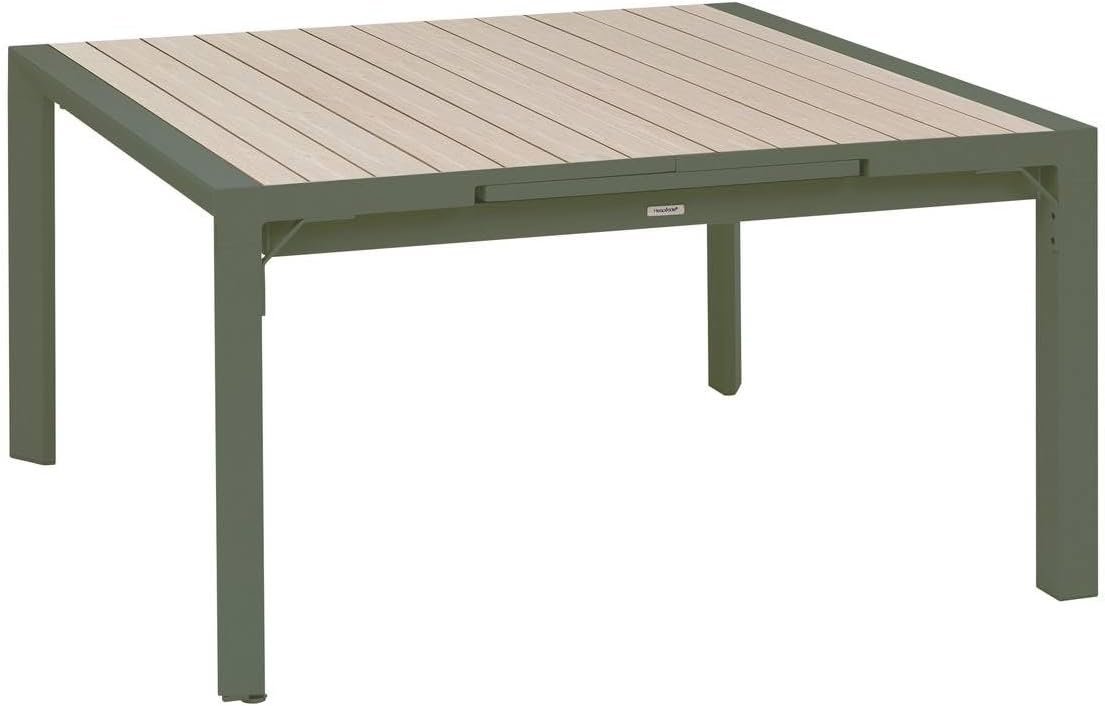jardinite - Evasion - table extensible 10 places - alu et effet bois