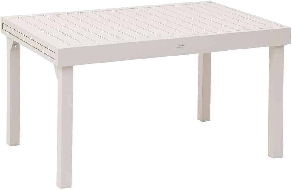 jardinite - Piazza Extensible - 220/320x100cm - 10 places, aluminium epoxy