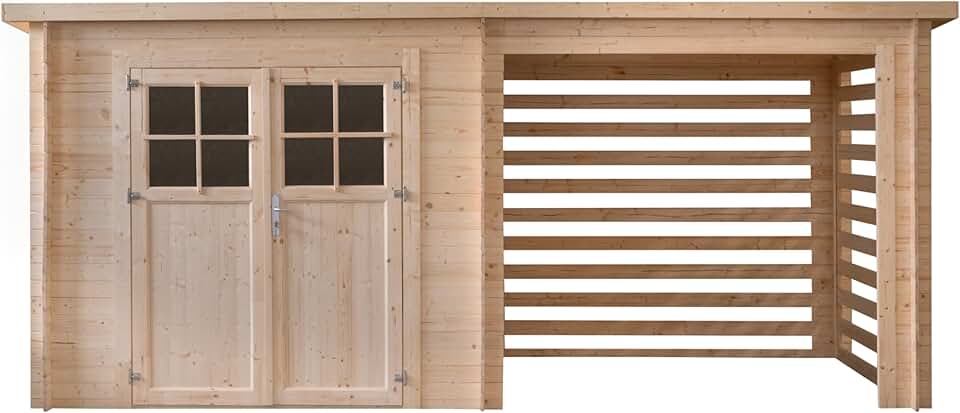 Abri de jardin en bois - 10.5m², 
