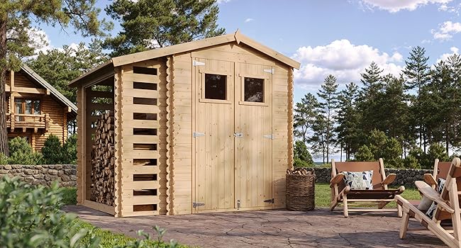 maison de jardin por velos pour la machine Chalet cabane en bois bar d&amp;#39;été stockage atelier