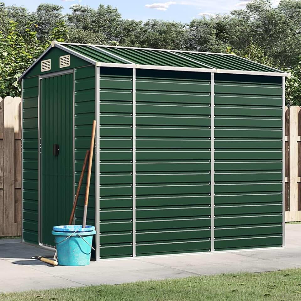 Abri de jardin - acier galvanisé - 191x215x198 cm - rangement outils jardinite