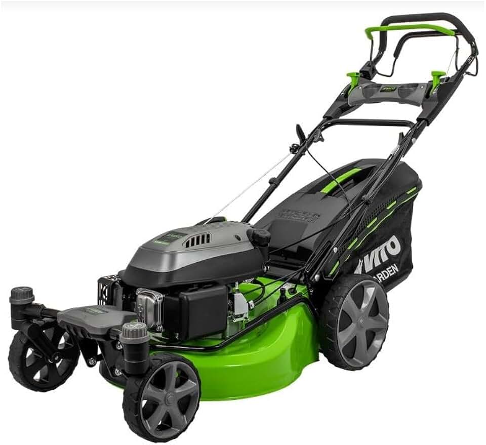 jardinite - tondeuse thermique série Pro - 508mm - 6,5CV 196cm³, 6 hauteurs, mulching, éjection, 2000m²