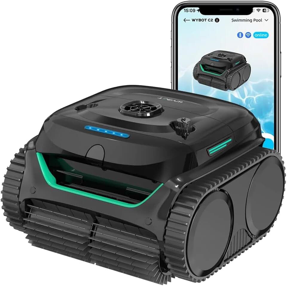 jardinite - Robot Piscine C2 - sans fil, nettoyage automatique, batterie