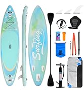 jardinite Paddle Gonflable Adulte 320/335cm, Planche de Stand up Paddle Gonflable 2 Personnes, Si...