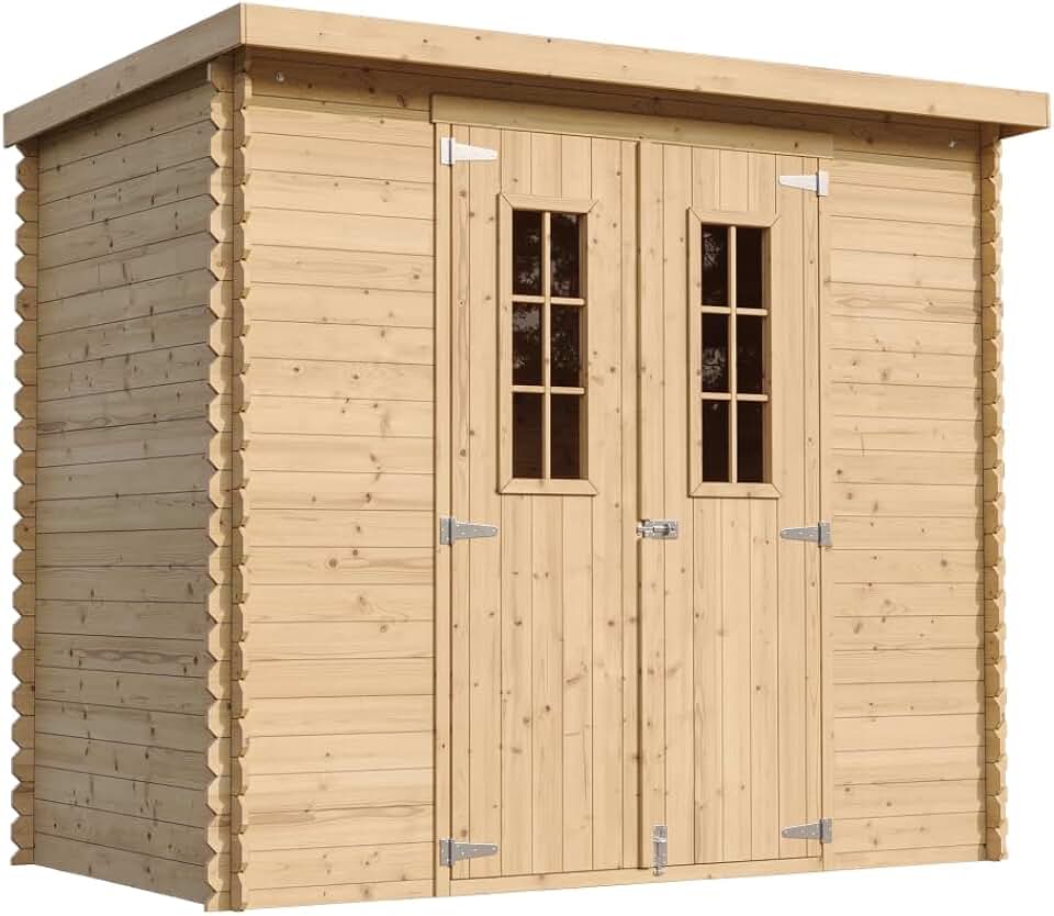 jardinite - Abri de jardin M310 C - 239x142x200cm - bois, 2.63m², rangement vélos