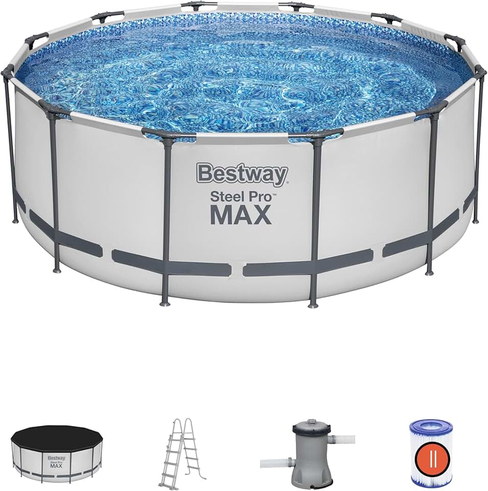 jardinite Steel Pro Max 12' x 48"/3.66m x 1.22m Pool Set