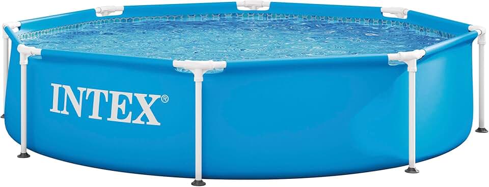 jardinite - Piscine Metal Frame ronde tubulaire - 2,44x0,51m - robuste, montage rapide