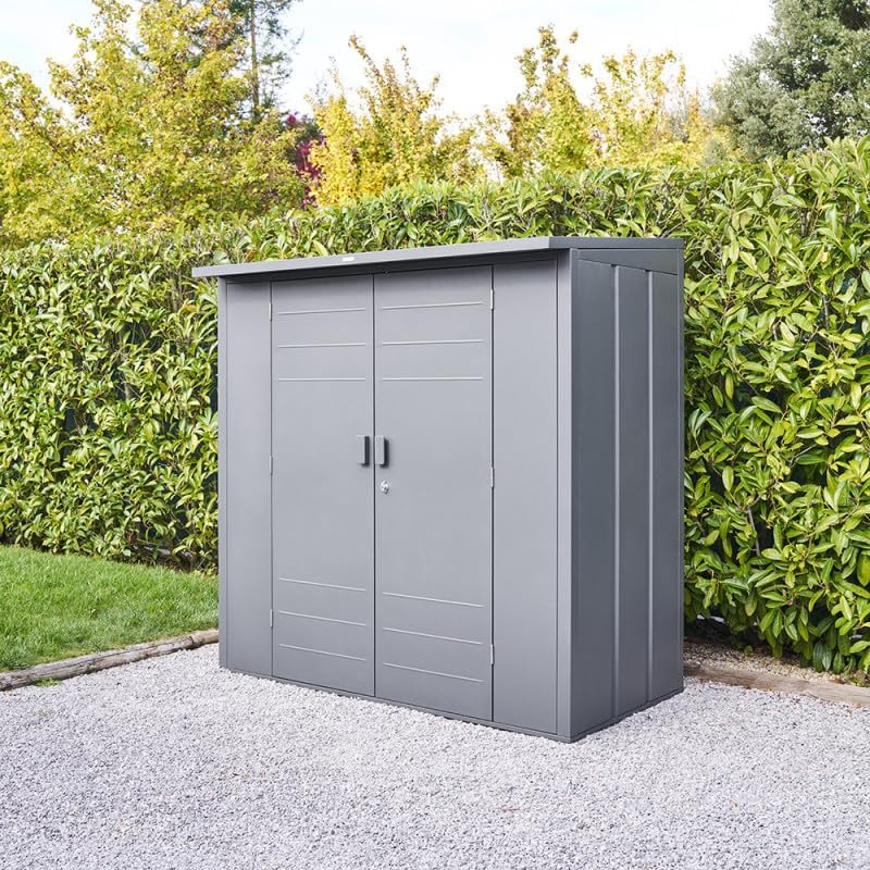 jardinite - Abri de Jardin Forgia 2,2m² - acier graphite robuste