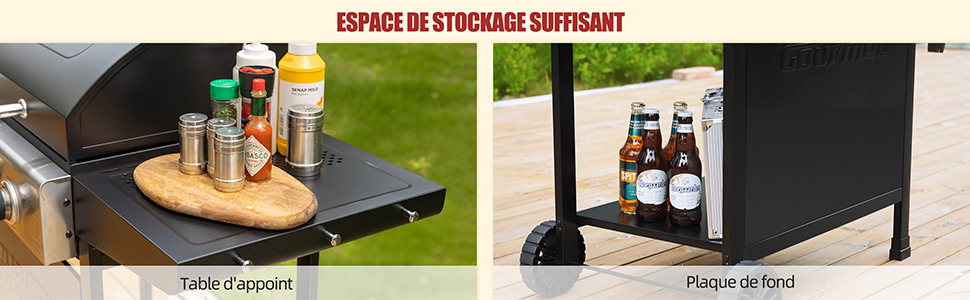 barbecue gaz 3B noir