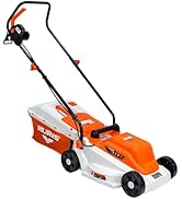 RURIS Tondeuse à Gazon Électrique RXE1200 1200W, Largeur de Coupe 320 mm, Hauteur Réglable 25/45/...