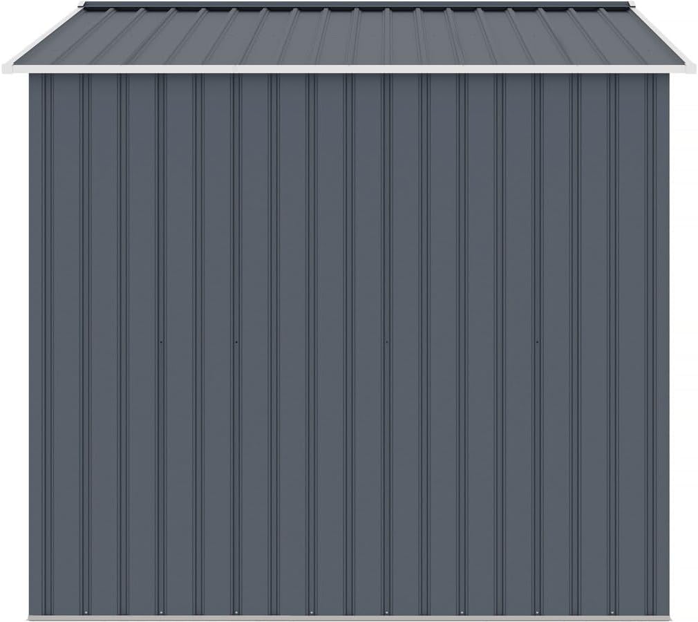 Abri de Jardin métal Vegas II - 5,29 m2 - Gris