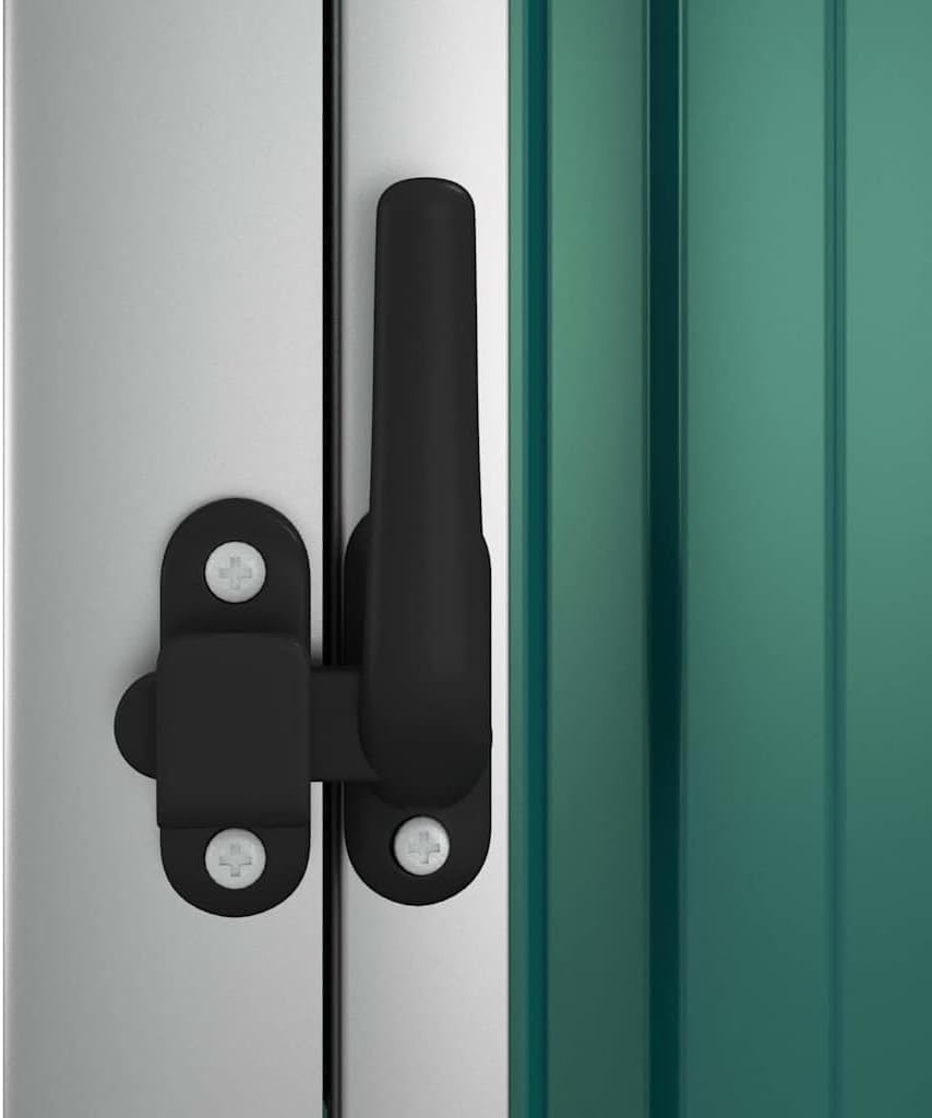 Abri de jardin vert - 88x89x161cm - acier galvanisé, compact, 20kg