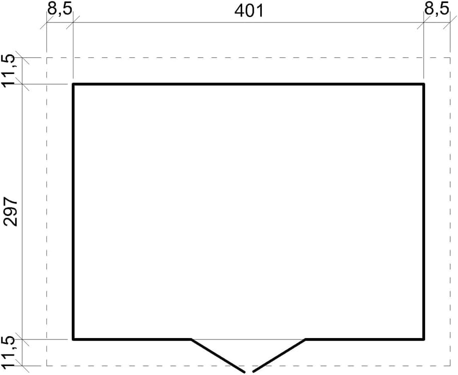 Abri de Jardin en Bois Exterieur avec Plancher IMPRÉGNÉ- Chalet en Pin/épicéa-H246x418x320 cm/12 m²- Construction de Panneaux - Rangement pour vélos, Remise à Outils- jardinite M331+M331G