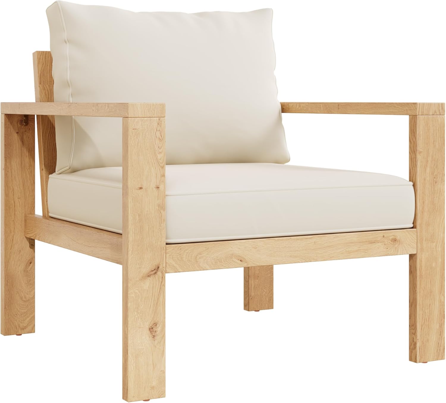 Canapé de jardin 4-6 places, acacia, modulable, table basse, fauteuils