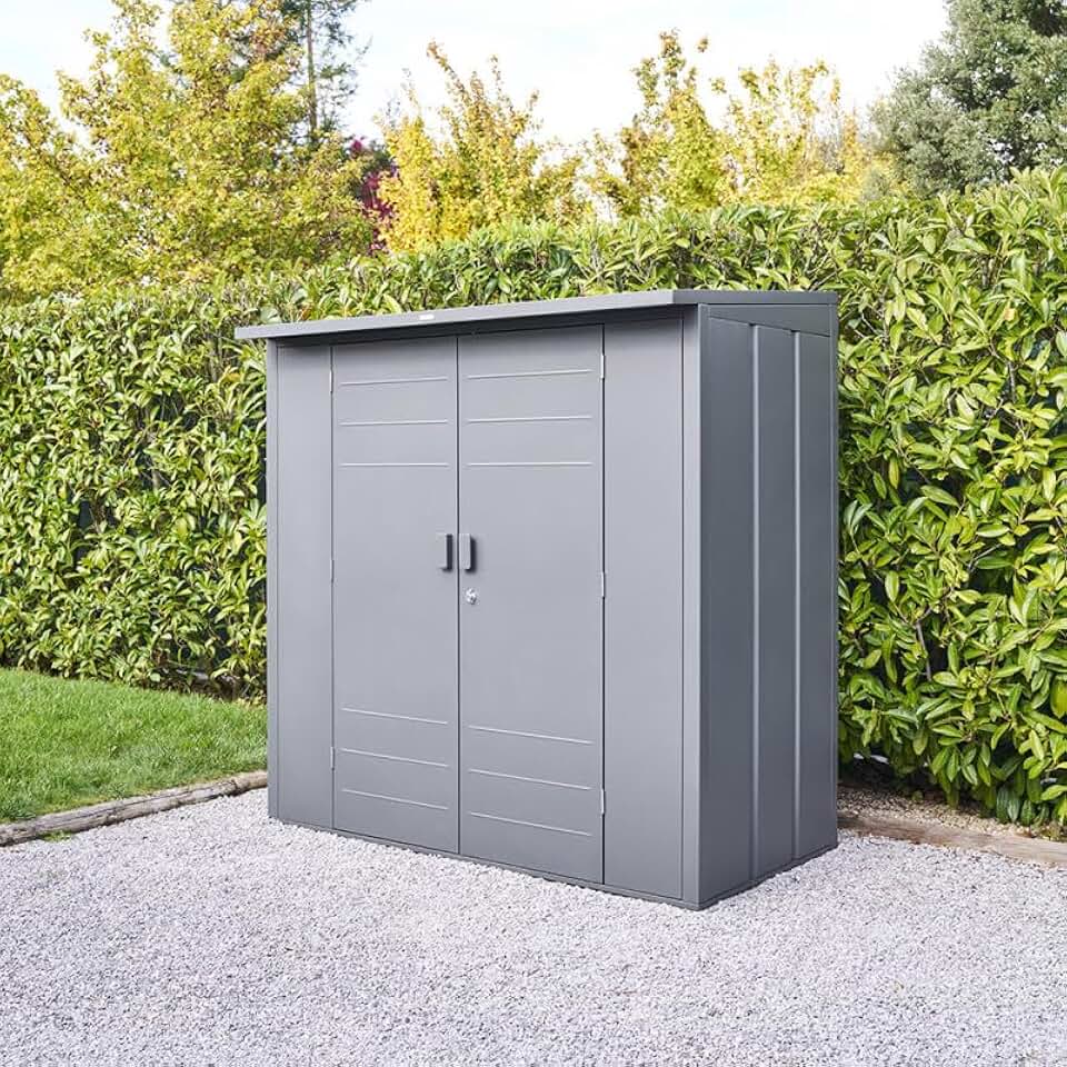 jardinite - Abri de Jardin Forgia 2,2m² - acier graphite robuste
