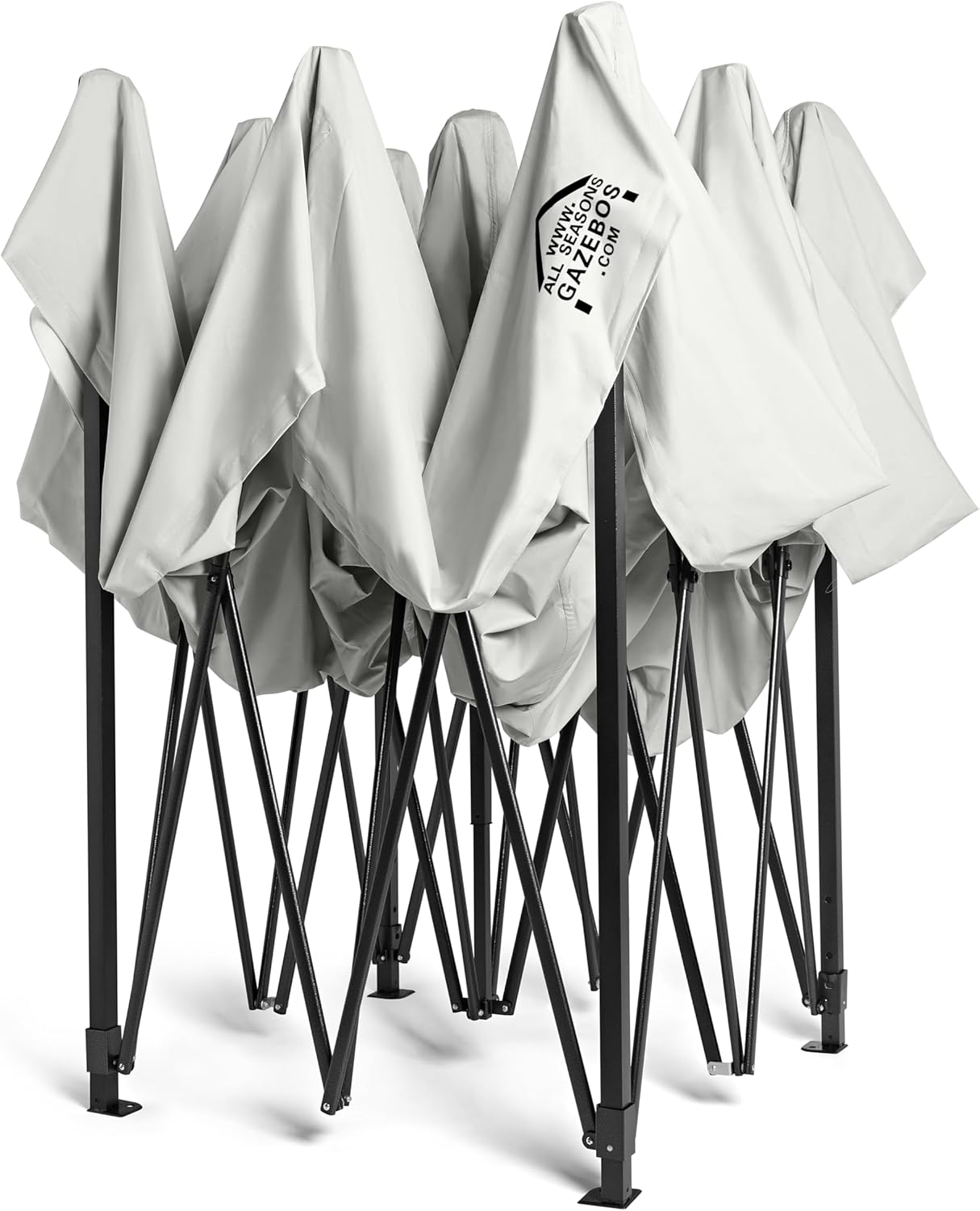 jardinite - Pop-up tonnelle série 3x3m - blanche, 100% imperméable