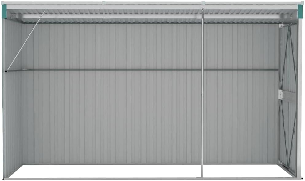 jardinite Abri de Jardin Mural Vert 118x288x178 cm 