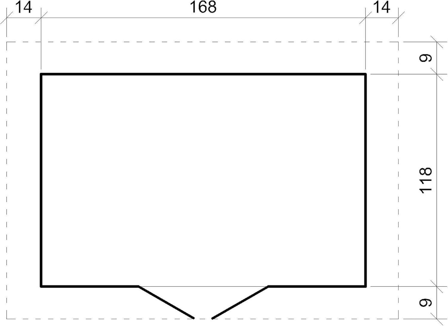 Abri de Jardin en Bois avec Sol TRAITÉ - Stockage extérieur I196xL136xH218 cm/ 1.98 m2 Petit abri à Outils, Local à vélos - Toit imperméable, fenêtres - jardinite M367