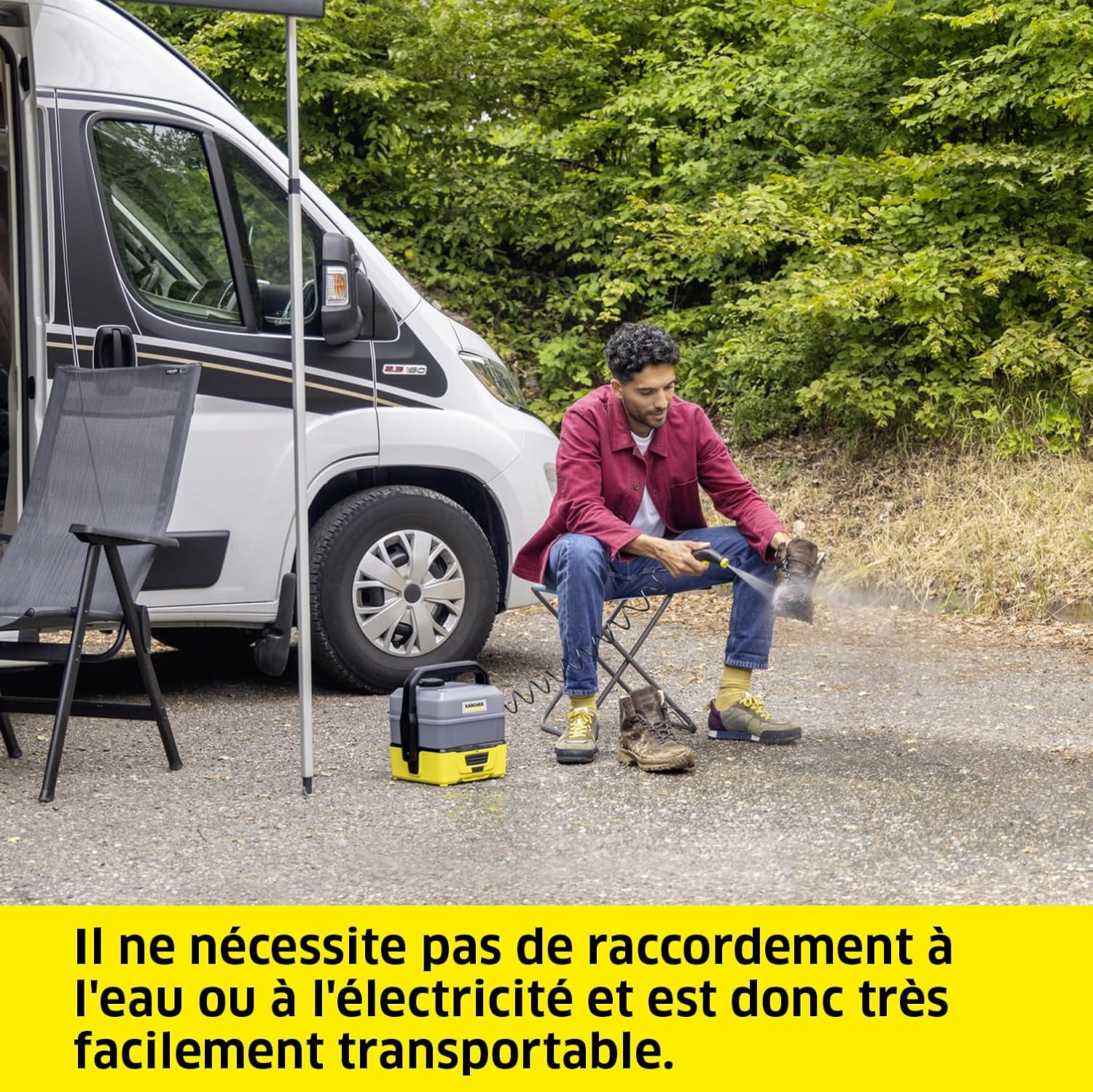 jardinite - OC 3 Plus - 26x23x28 cm - nettoyeur mobile, 7L, 2.3kg, batterie Li-Ion