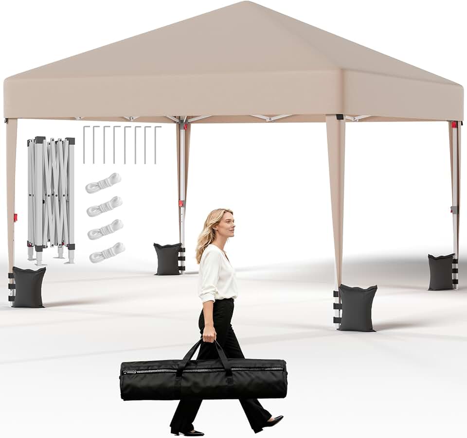 jardinite - Tonnelle pliante série 3x3m - réglable, anti-UV, imperméable
