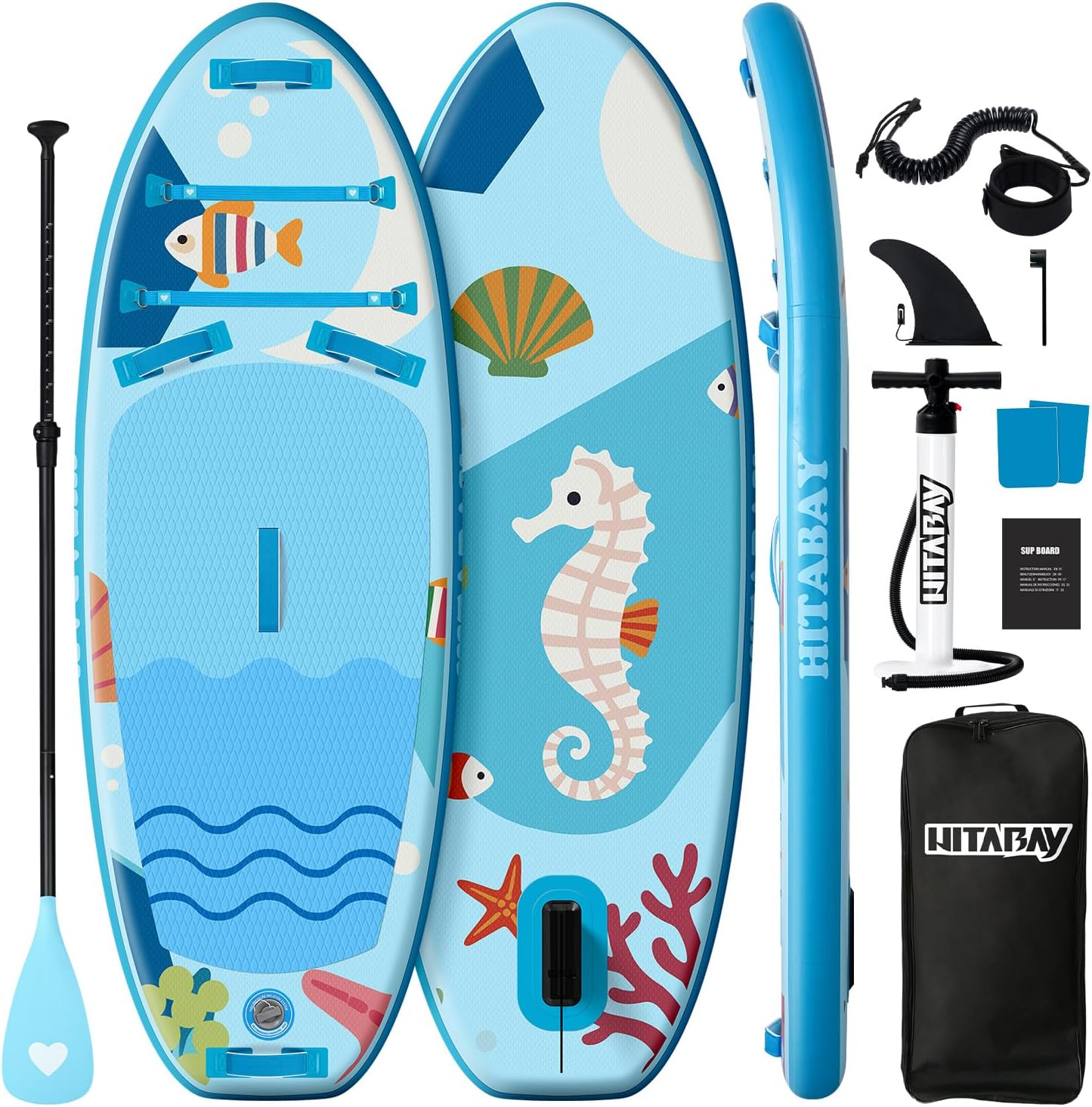 Planche de Surf Gonflable - Accessoire Complet Stand Up Paddle Board Gonflable pour Enfant Jeunesse