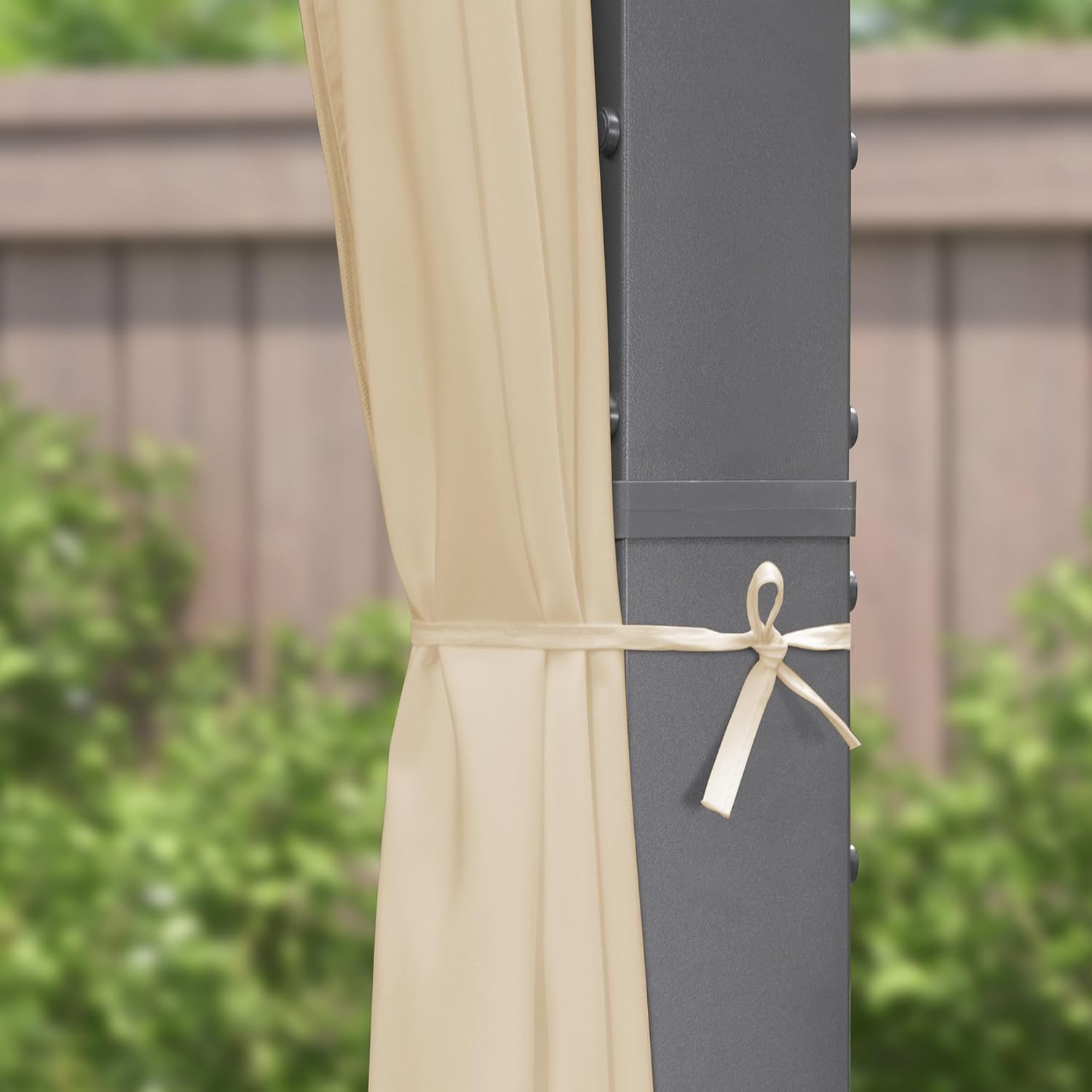 jardinite - Pergola aluminium série Rideau - 4x3m toit coulissant extérieur