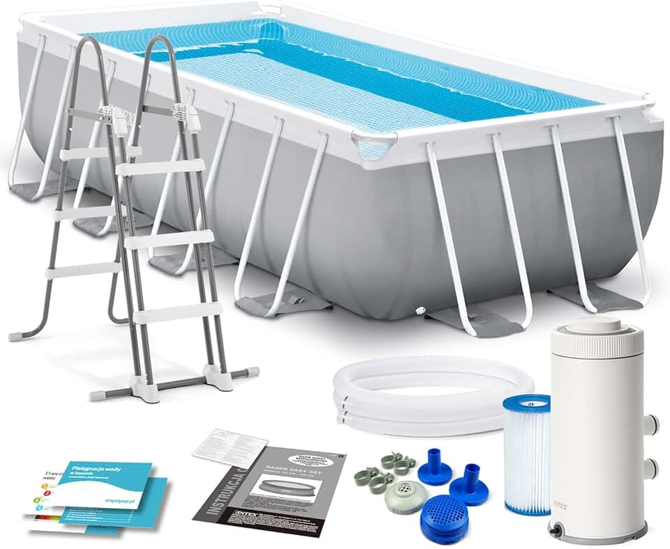 jardinite 4M X 2M X 1M Prism Frame Rectangular Pool Set