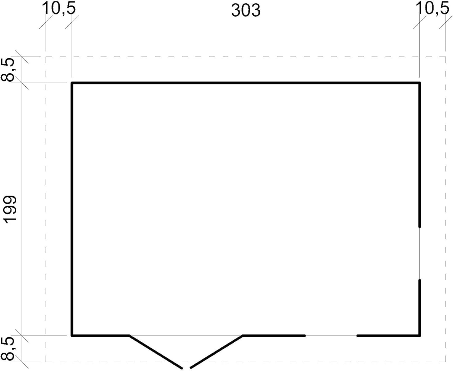 Abri de Jardin en Bois Exterieur avec Les PLANCHERS IMPRÉGNÉ- Cabane de Jardin en Pin/épicéa-H226x324x216 cm/6m2- Construction de Panneaux- Rangement pour vélos, Remise à Outils- jardinite M334+M334G