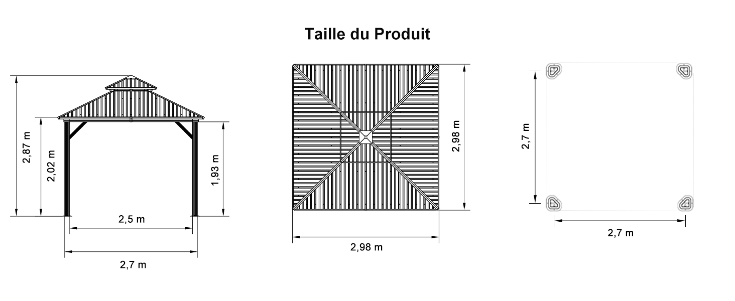 le motif est un carré avec un carré au milieu.