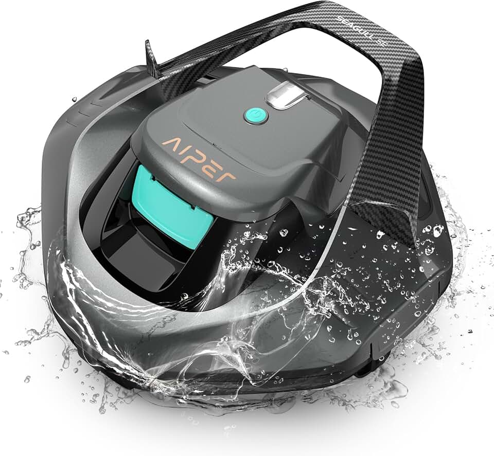 jardinite - Robot piscine sans fil - 80 m² - double moteur, 90 min