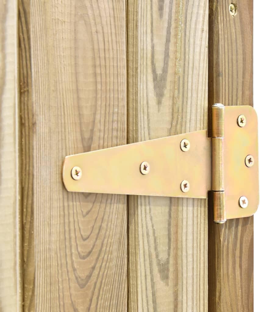 Abri de jardin - 123x50x171 cm - pin imprégné, extérieur/intérieur