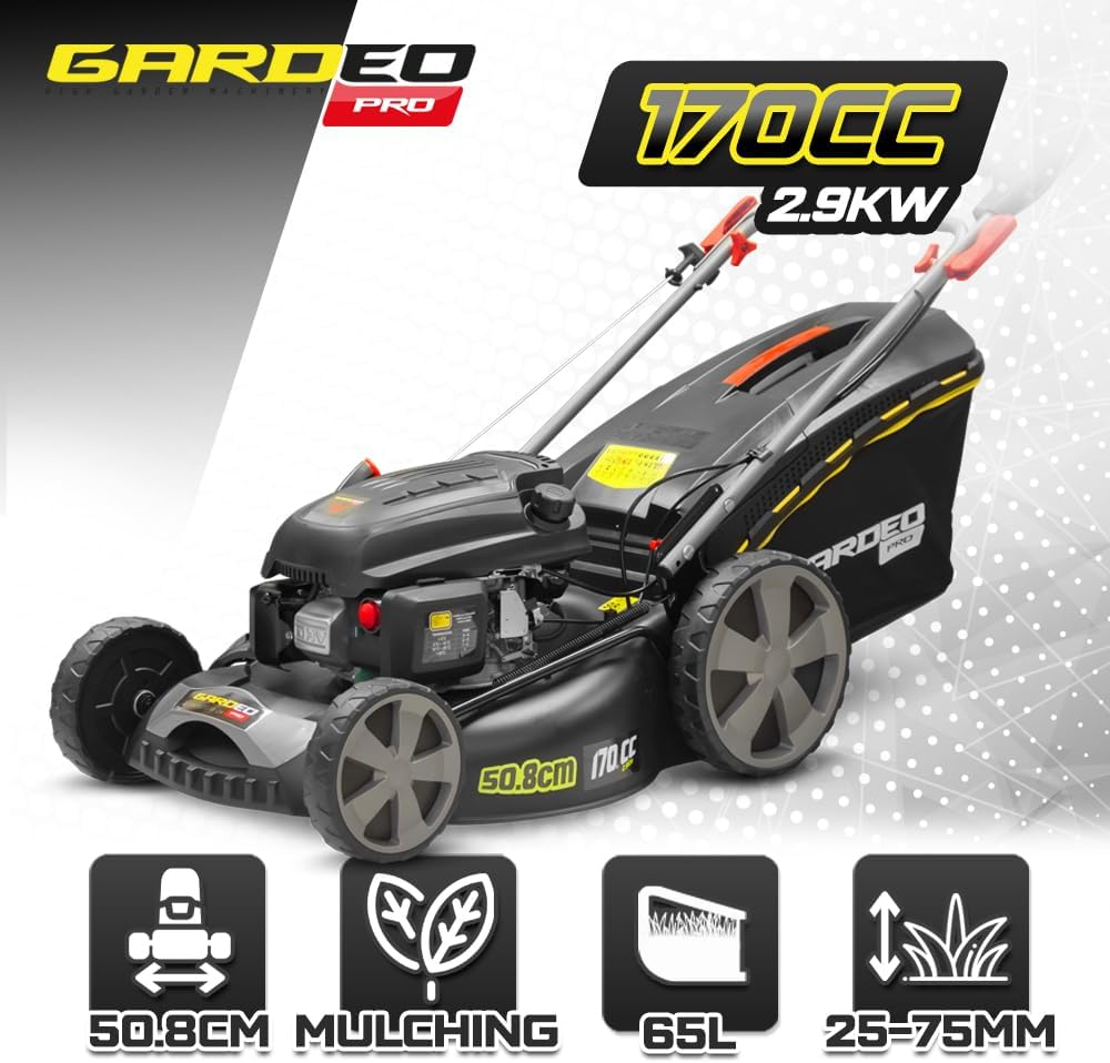 Tondeuse Thermique autotractée 170.1cc - 50.8cm livrée avec 2 Lames + Mulching