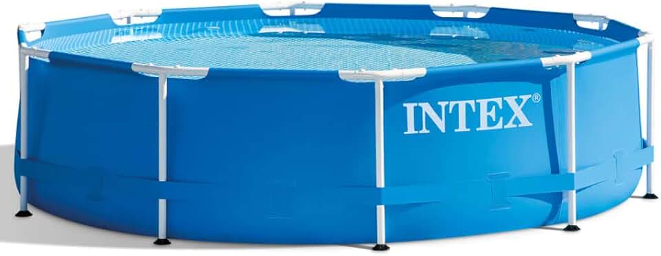 jardinite - piscine métal série Metal Frame - 305x76 cm, pompe incluse 28202GN