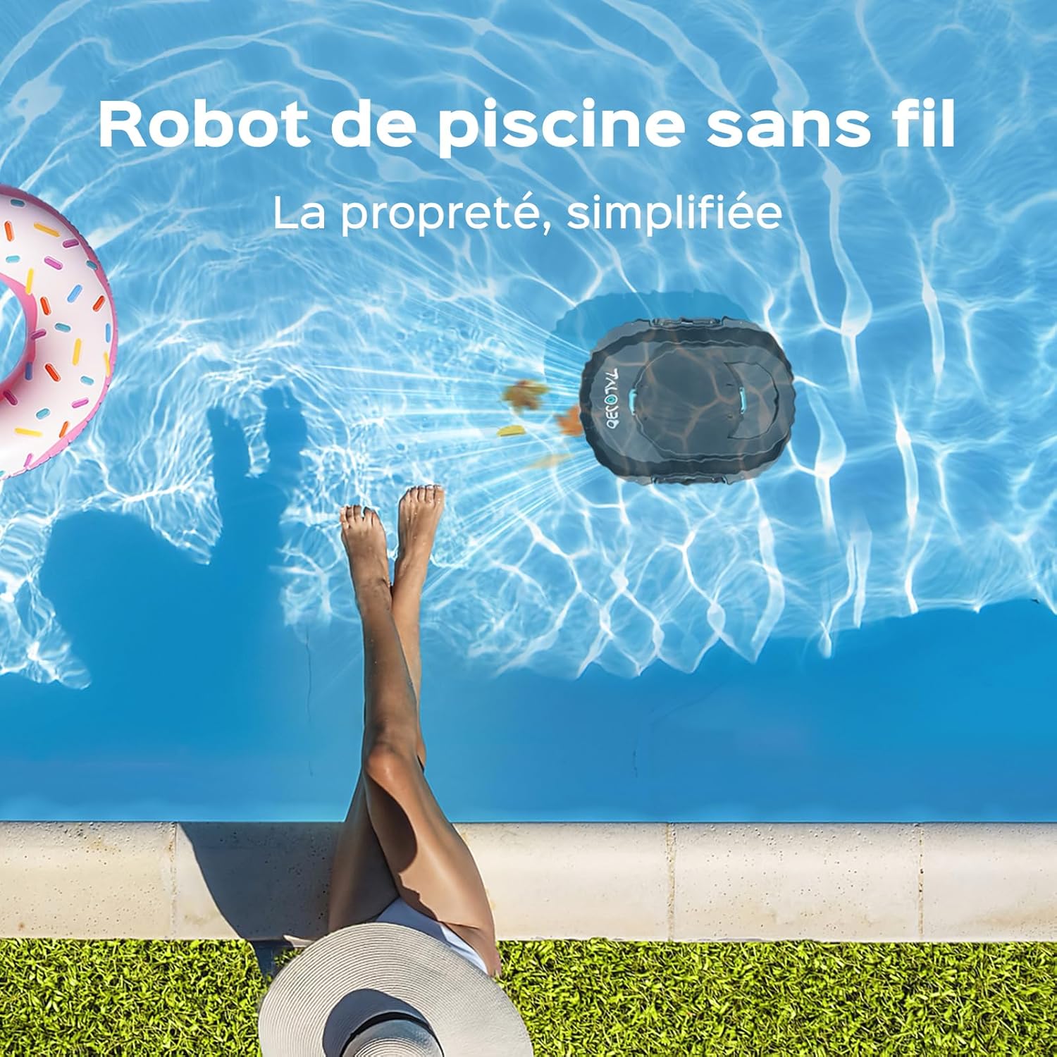 S1PRO Robot piscine double moteur 100m², 120min autonomie Version2026