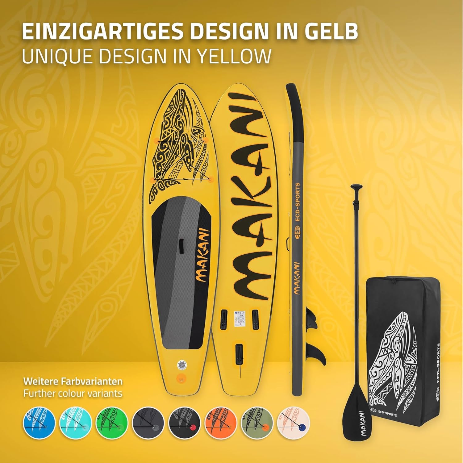 jardinite - stand up paddle série gonflable - 305/308/320/380 cm - PVC, 120/150 kg, 10/15 cm épaisseur