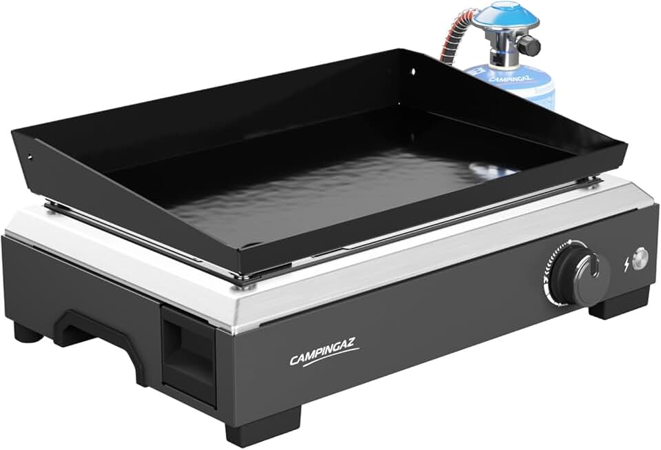 jardinite - Othello 1 CV - Plancha 2,8kW - plaque acier émaillé, BlueFlame
