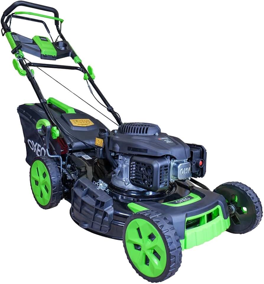 Tondeuse thermique auto-propulsée 53cm, moteur Loncin, bac 65L V200