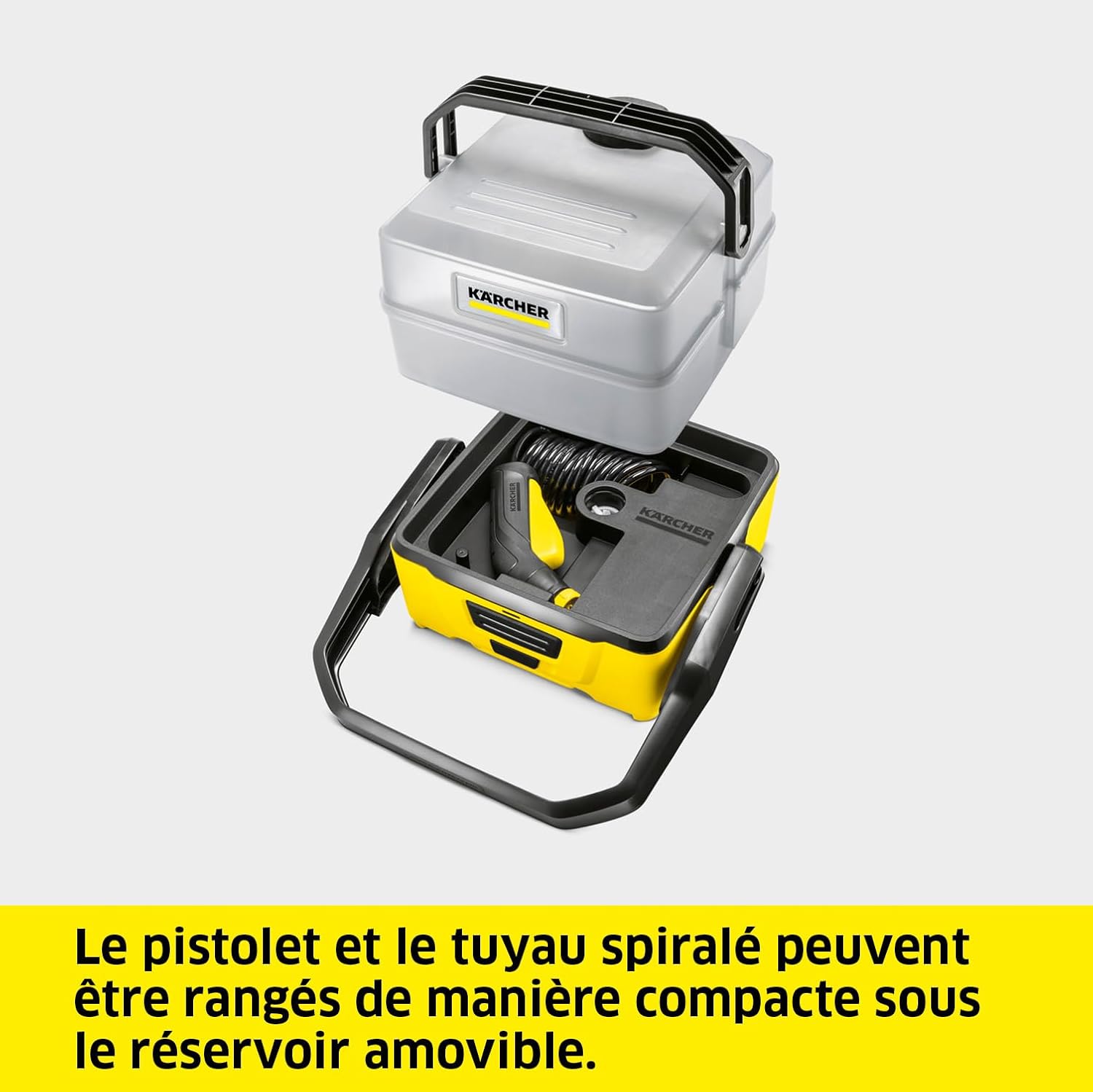 jardinite - OC 3 Plus - 26x23x28 cm - nettoyeur mobile, 7L, 2.3kg, batterie Li-Ion